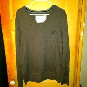 Mens Large American Eagle V neck sweater